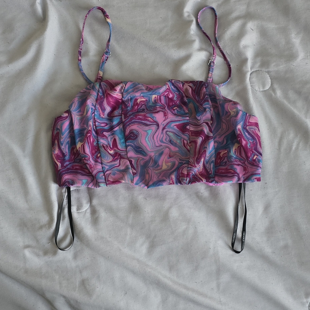 Forever 21 Pink Smocked Top